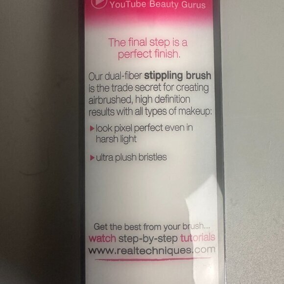 Real Techniques stippling Brush‎ Pink by Sam & Nic Stage makeup high tech - Picture 4 of 4